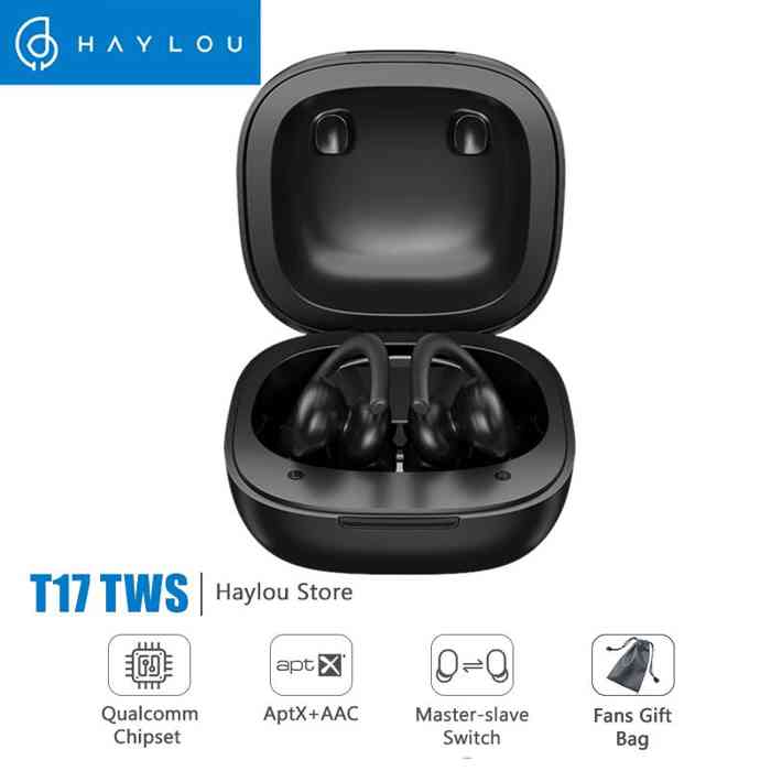 Haylou TWS T17 Sports Bluetooth Earphone - Black